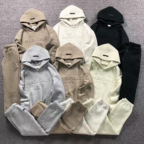 Essentials Top Trousers Fog Hoodie Trousers Child