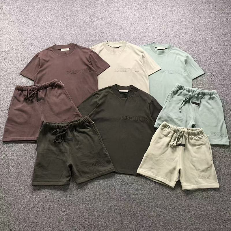 Essentials Top Shorts Fog T-Shirt Shorts