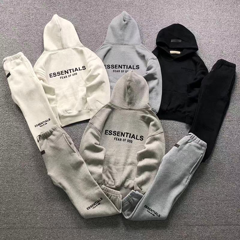 Essentials Top Trousers Fog Hoodie Trousers Child