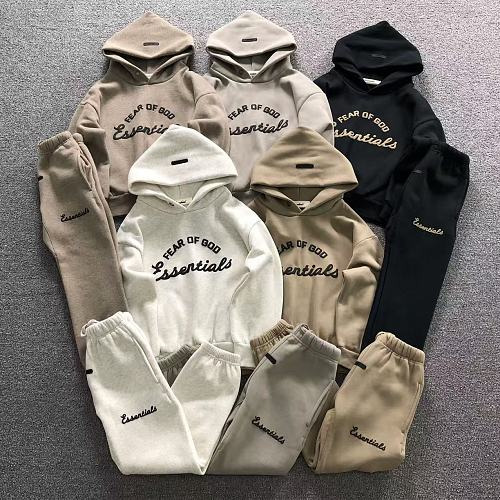 Essentials Top Trousers Fog Hoodie Trousers Child