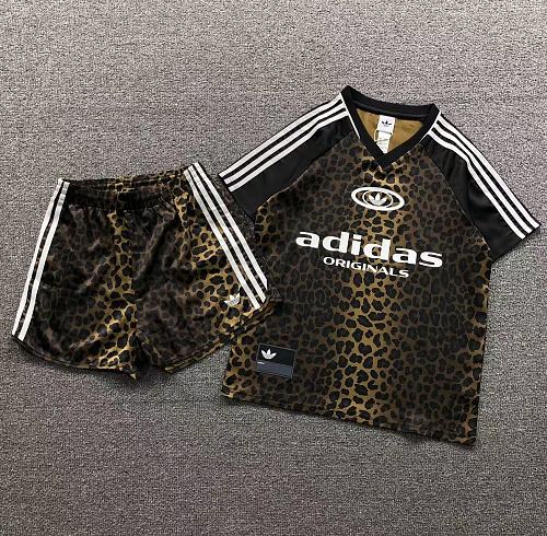Top Shorts Adidas T-Shirt Shorts Femaie Styie