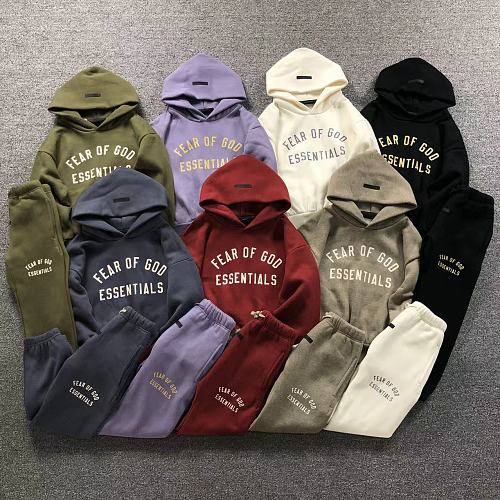Essentials Top Trousers Fog Hoodie Trousers Child
