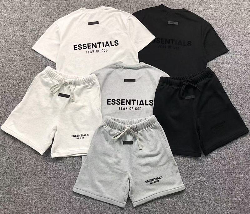 Essentials Top Shorts Fog T-Shirt Shorts