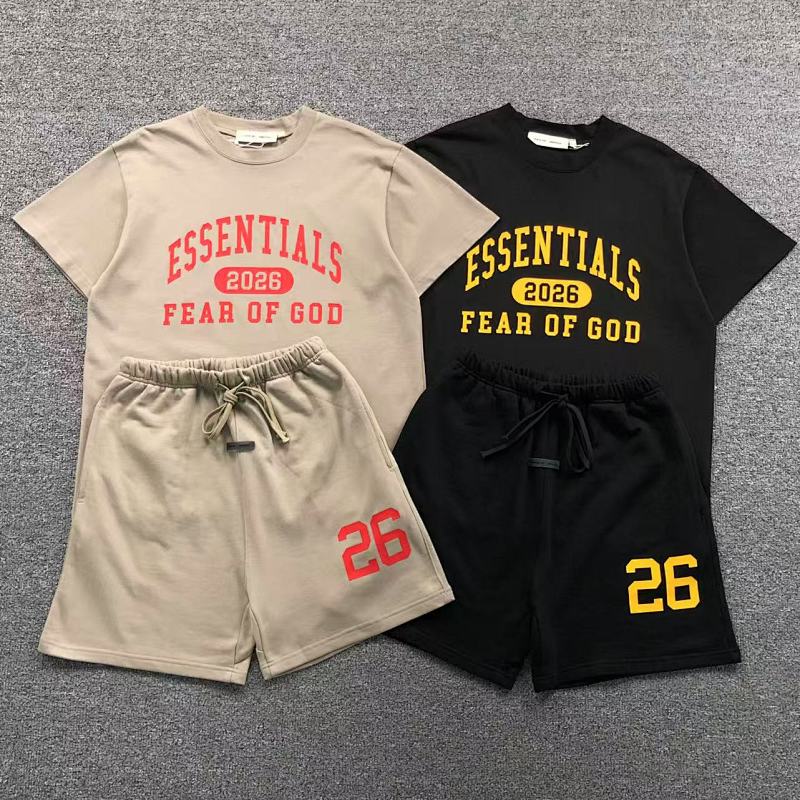 Essentials Top Shorts Fog T-Shirt Shorts
