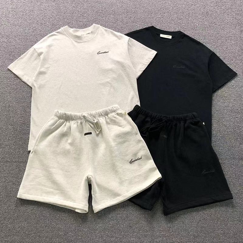 Essentials Top Shorts Fog T-Shirt Shorts
