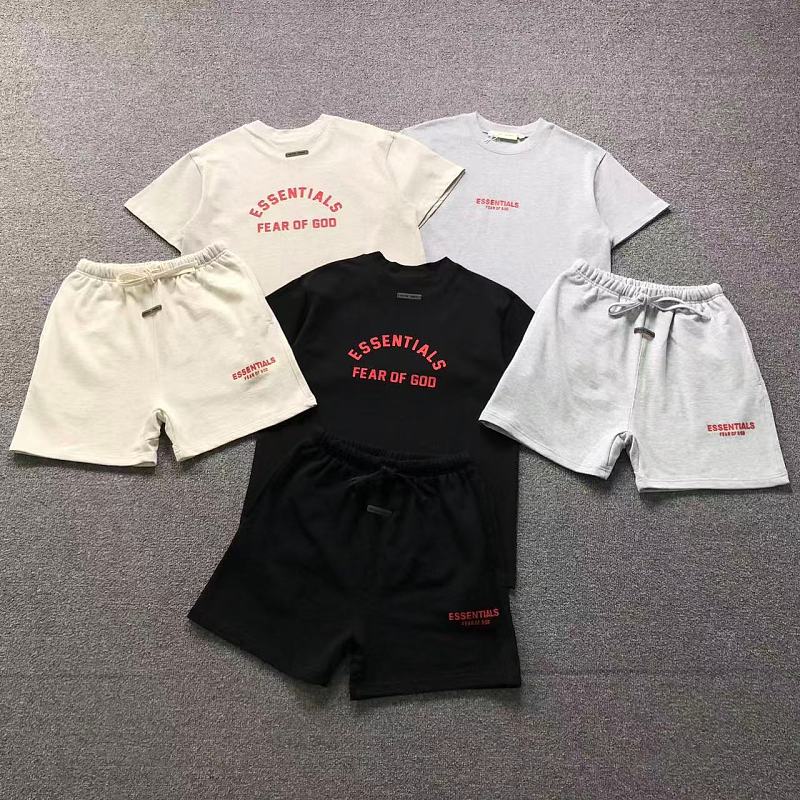 Essentials Top Shorts Fog T-Shirt Shorts