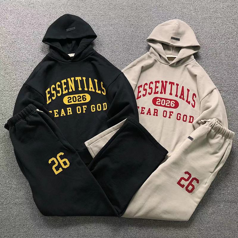 Essentials Top Trousers Fog Hoodie Trousers