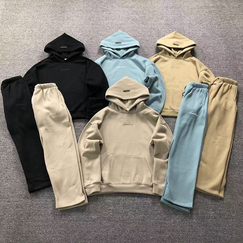 Essentials Top Trousers Fog Hoodie Trousers