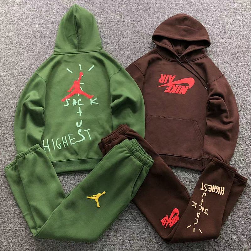Top Trousers Travis Scott Cactus Jack Air Jordan Hoodie Trousers