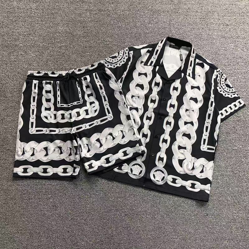 Top Shorts Versace Shirt Shorts