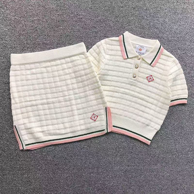Casablanca Polo Short Skirt Sweater