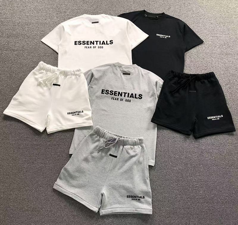Essentials Top Shorts Fog T-Shirt Shorts