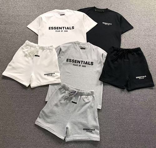 Essentials Top Shorts Fog T-Shirt Shorts