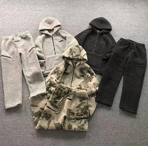 Essentials Top Trousers Fog Fleece Jacket Trousers