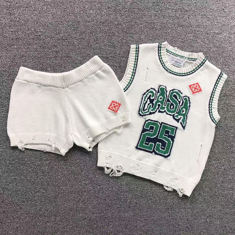 Casablanca Vest Shorts Femaie Styie