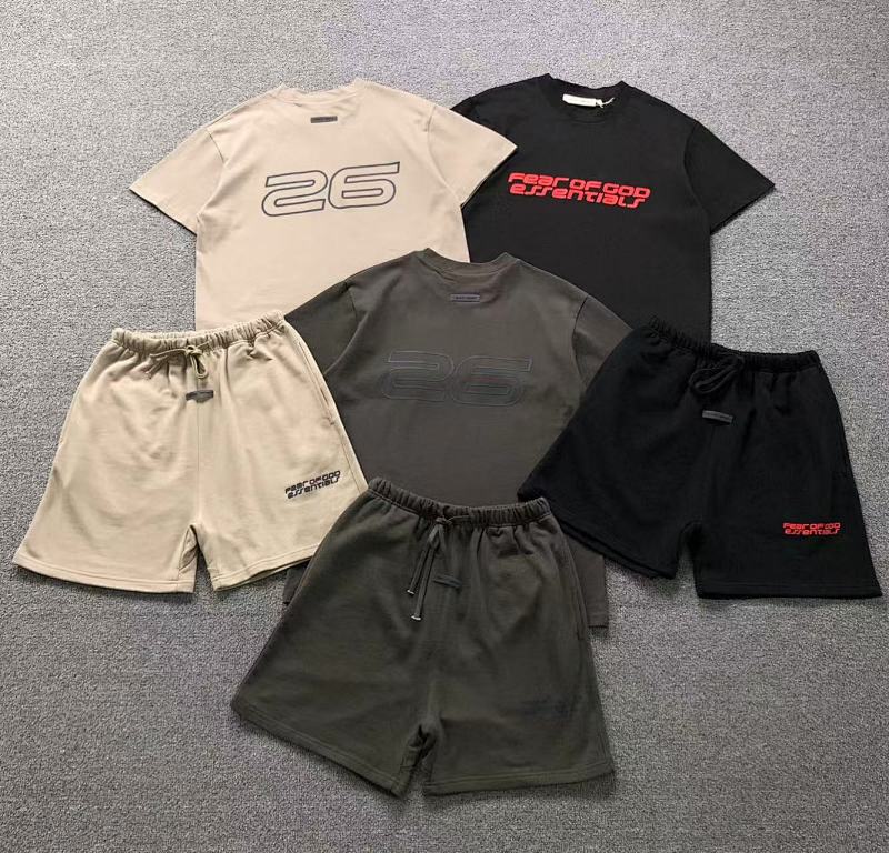 Essentials Top Shorts Fog T-Shirt Shorts