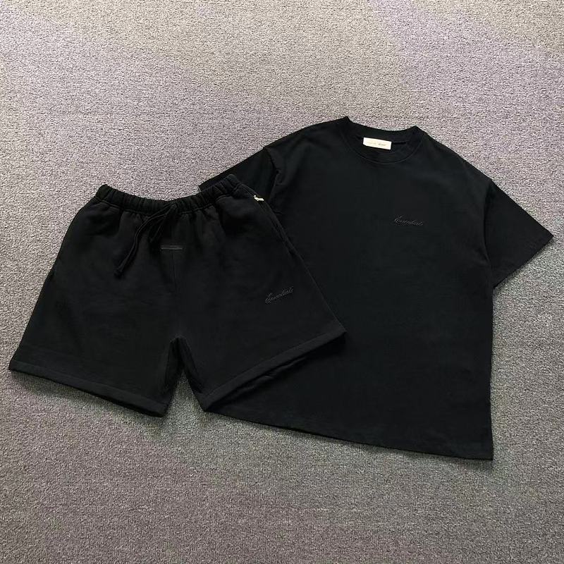 Essentials Top Shorts Fog T-Shirt Shorts