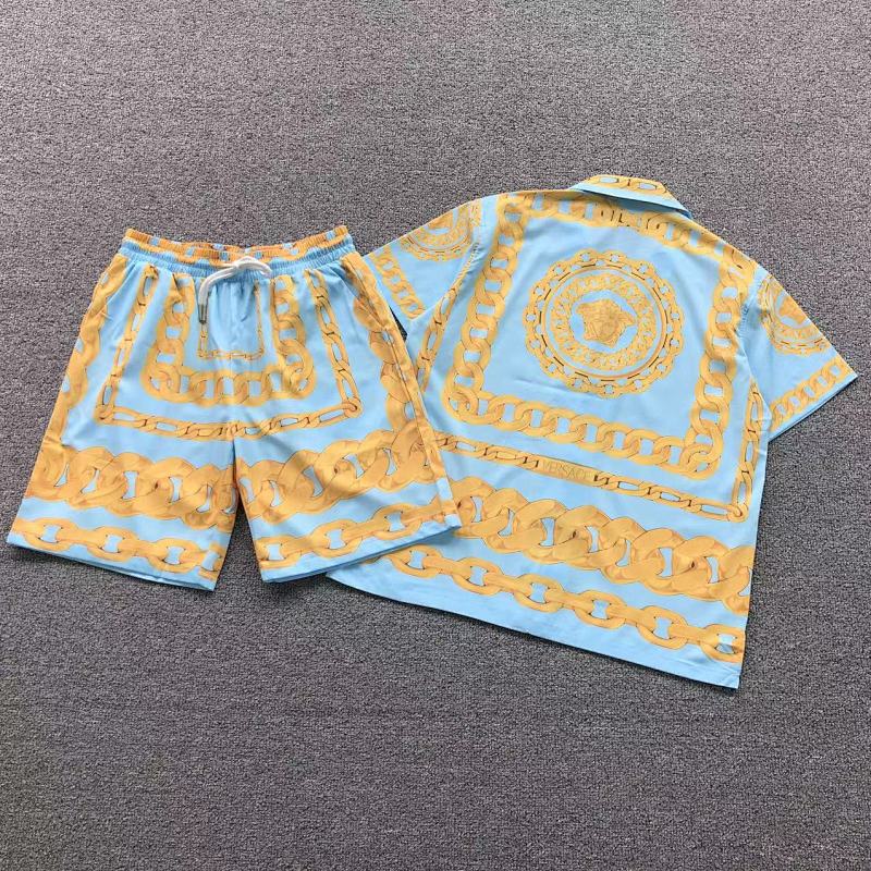 Top Shorts Versace Shirt Shorts
