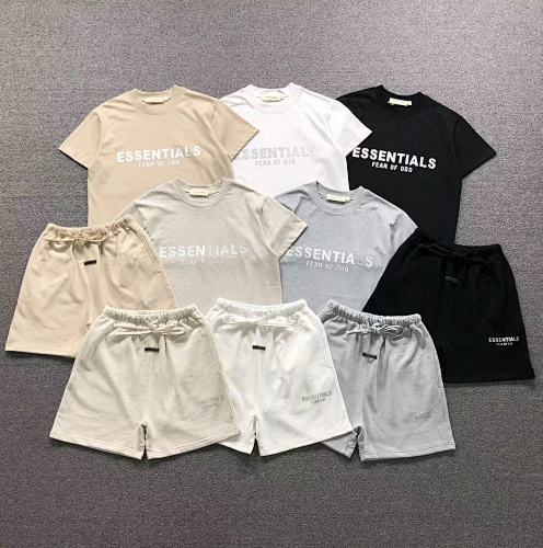 Essentials Top Short Fog T-Shirt Shorts