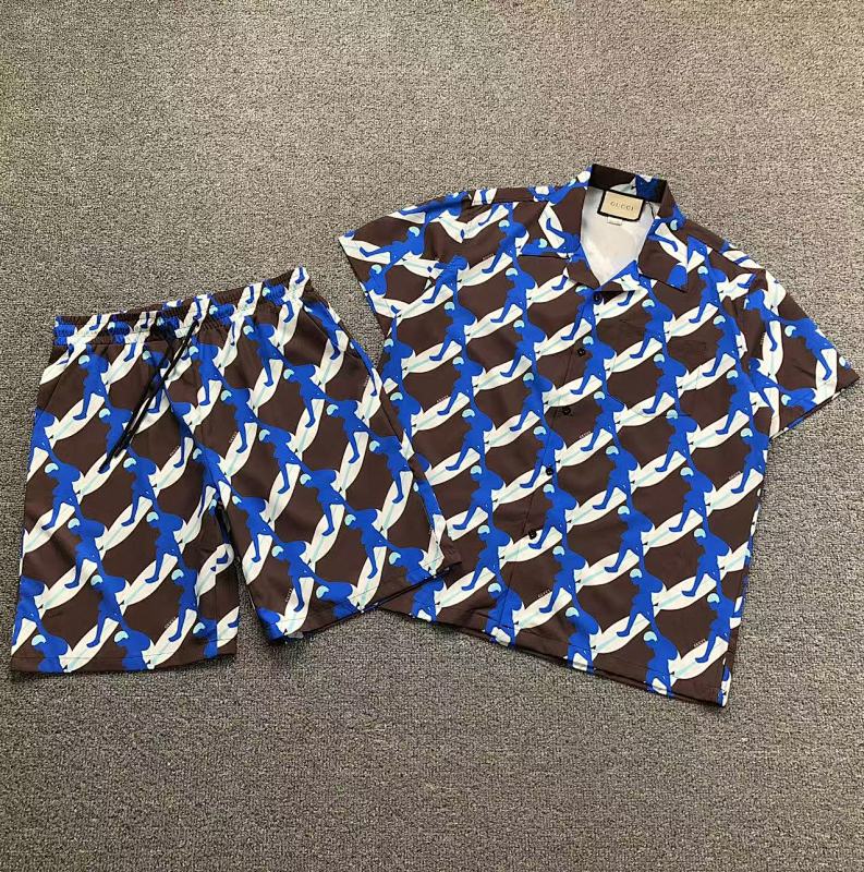 Top Shorts Gucci Shirt Shorts