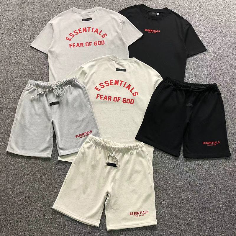 Essentials Top Shorts Fog T-Shirt Shorts