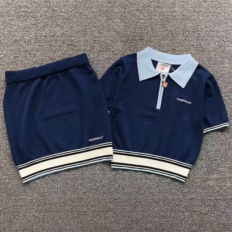 Casablanca Polo Short Skirt Femaie Styie