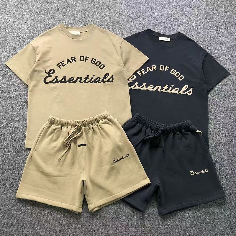 Essentials Top Shorts Fog T-Shirt Shorts