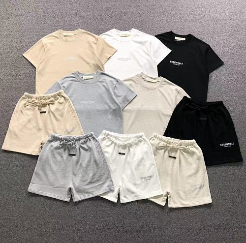 Essentials Top Short Fog T-Shirt Shorts