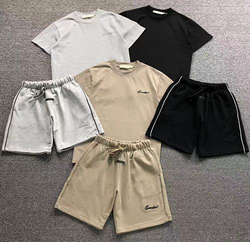 Essentials Top Short Fog T-Shirt Shorts