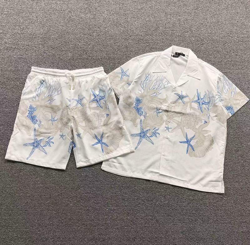 Top Shorts Versace Shirt Shorts