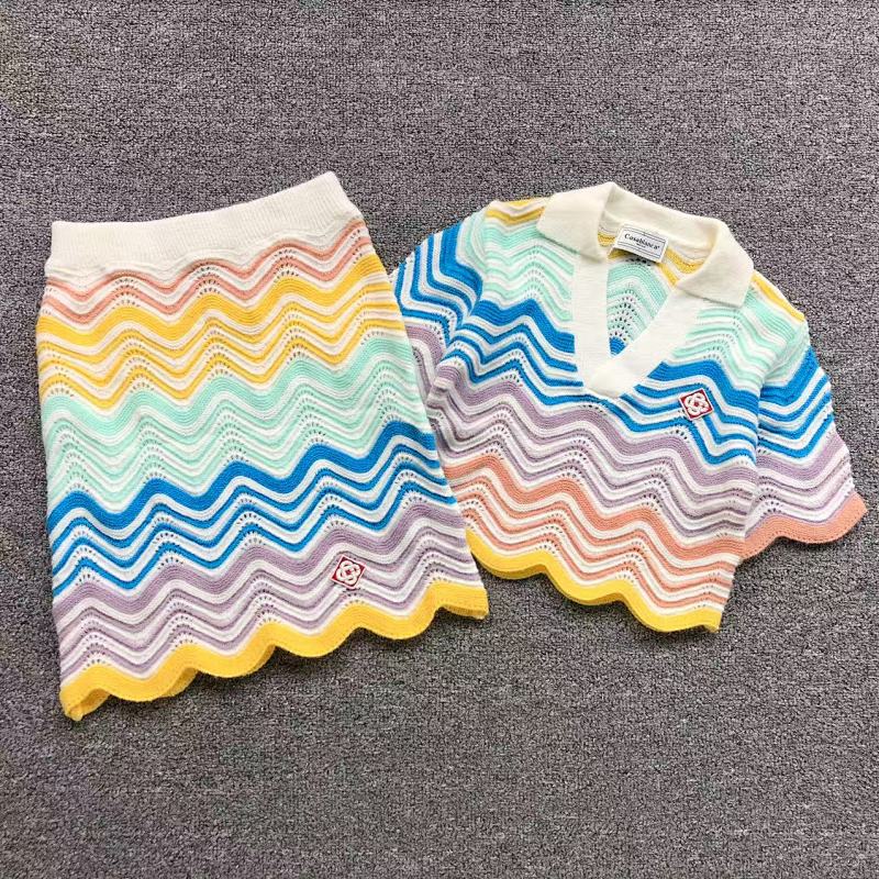Casablanca Sweater Short Skirt Femaie Styie