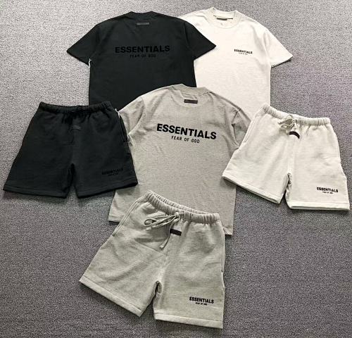 Essentials Top Trousers Fog T-Shirt Shorts