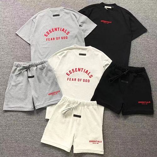 Essentials Top Shorts Fog T-Shirt Shorts