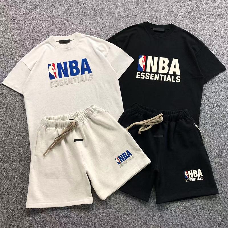 Essentials Top Trousers Fog Nba Basketball T-Shirt Shorts