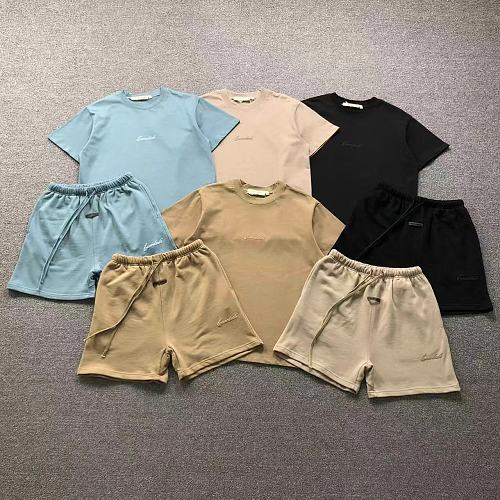 Essentials Top Shorts Fog T-Shirt Shorts