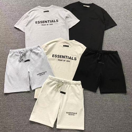 Essentials Top Trousers Fog T-Shirt Shorts