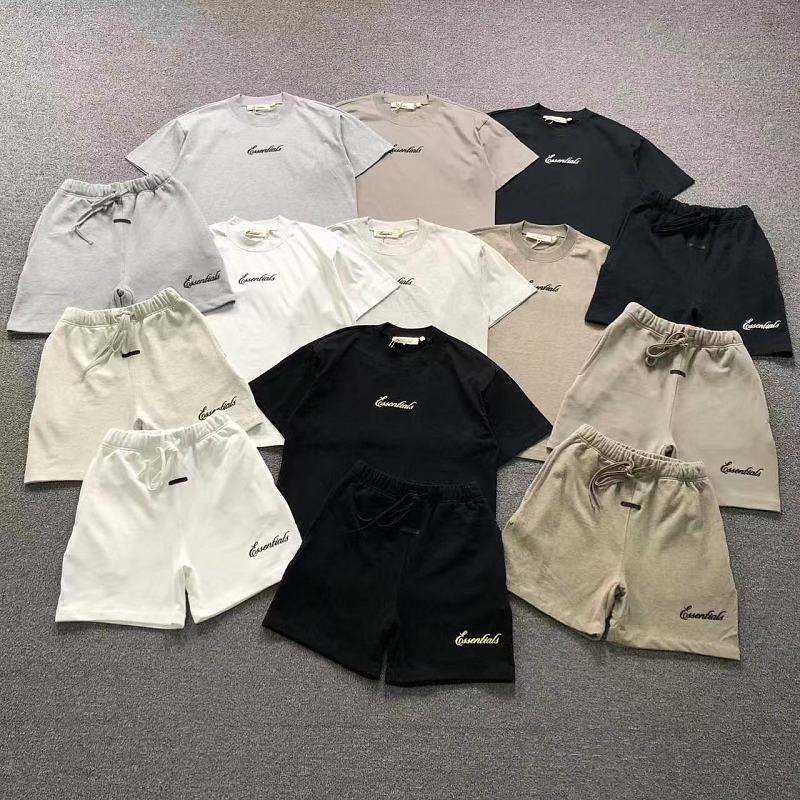 Essentials Top Shorts Fog T-Shirt Shorts