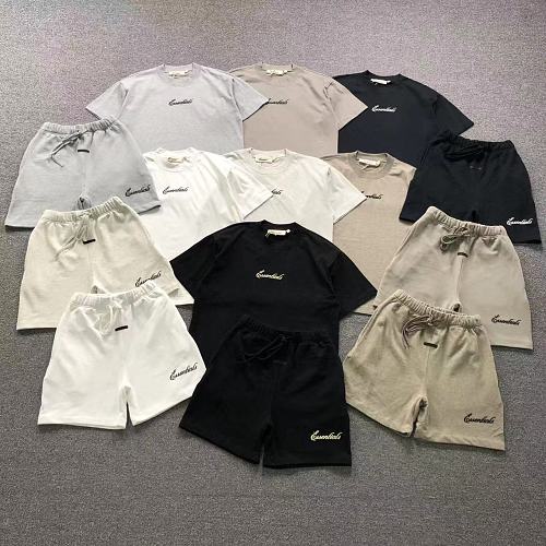 Essentials Top Shorts Fog T-Shirt Shorts