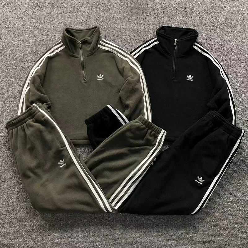 Top Trousers Adidas Fleece Jacket Trousers Femaie Styie