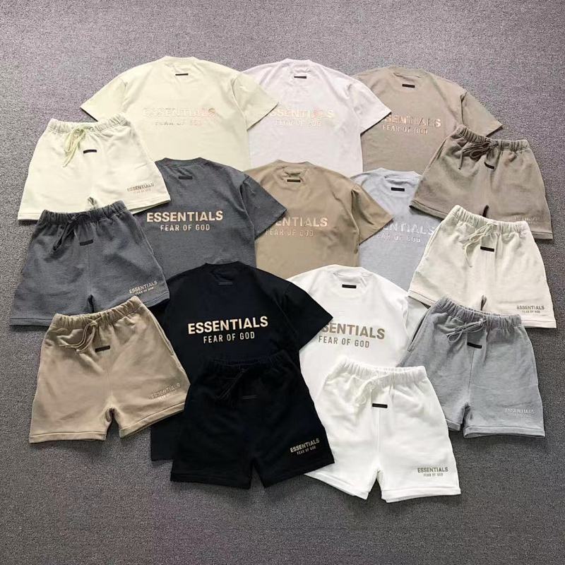 Essentials Top Shorts Fog T-Shirt Shorts