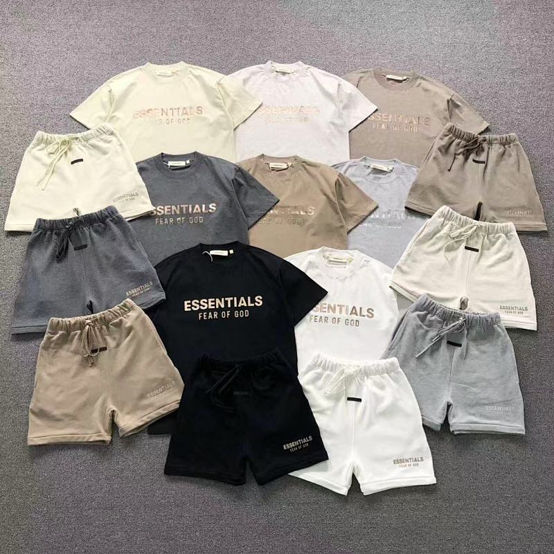 Essentials Top Shorts Fog T-Shirt Shorts