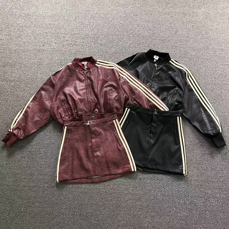 Top Short Skirt Adidas Jacket Short Skirt Femaie Styie