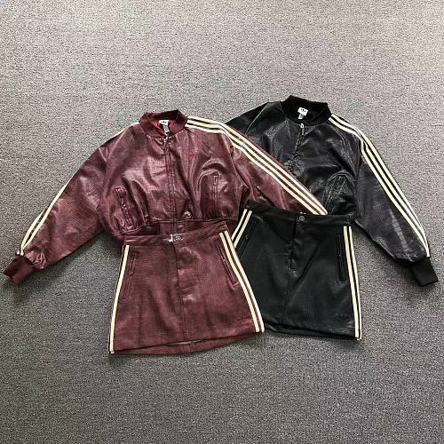 Top Short Skirt Adidas Jacket Short Skirt Femaie Styie
