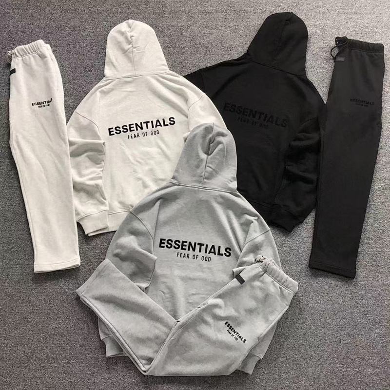 Essentials Top Trousers Fog Hoodie Trousers