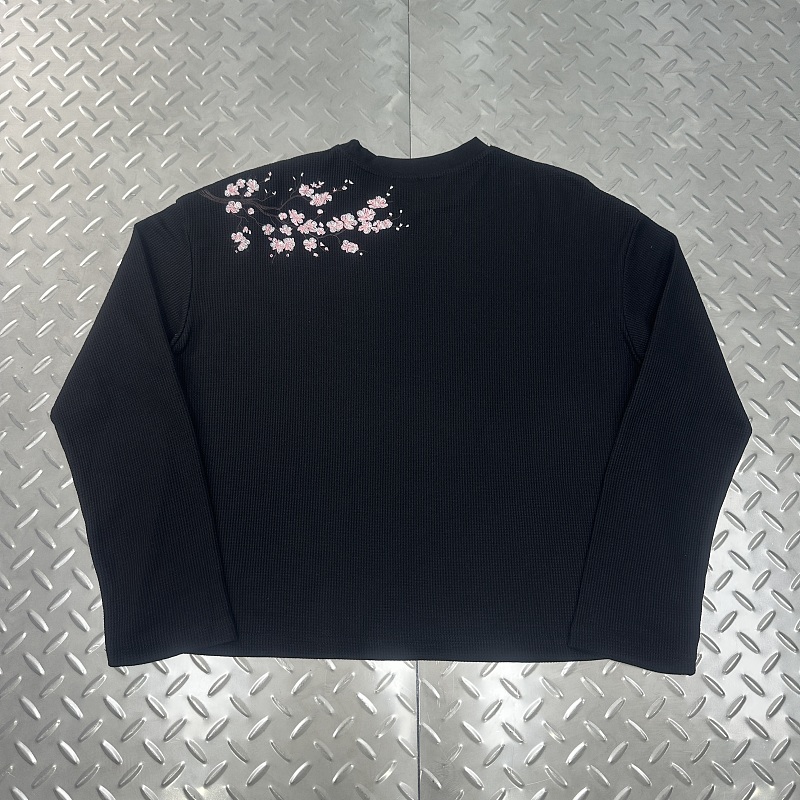 Cny Derschutze Blossom Waffle Longsleeve-Black
