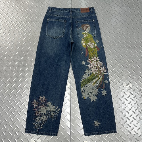 Cny Derschutze Yakuza Indigo Washed Denim