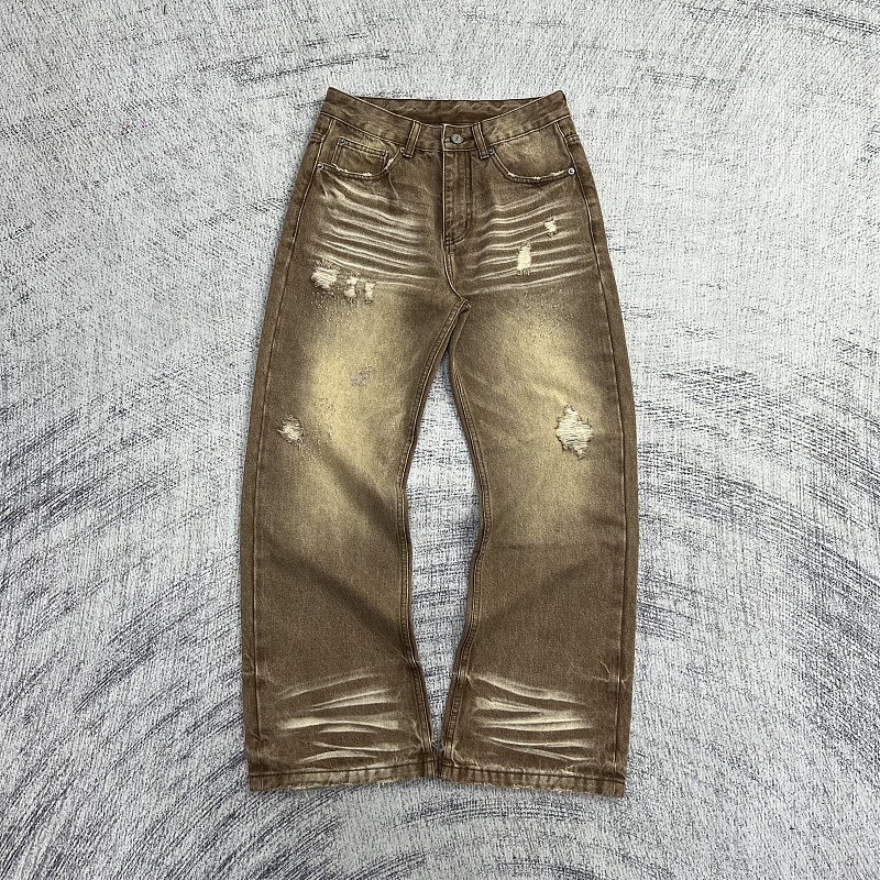 Etheria Distressed Jeans With Whiskering And A Wasteland Aesthetic