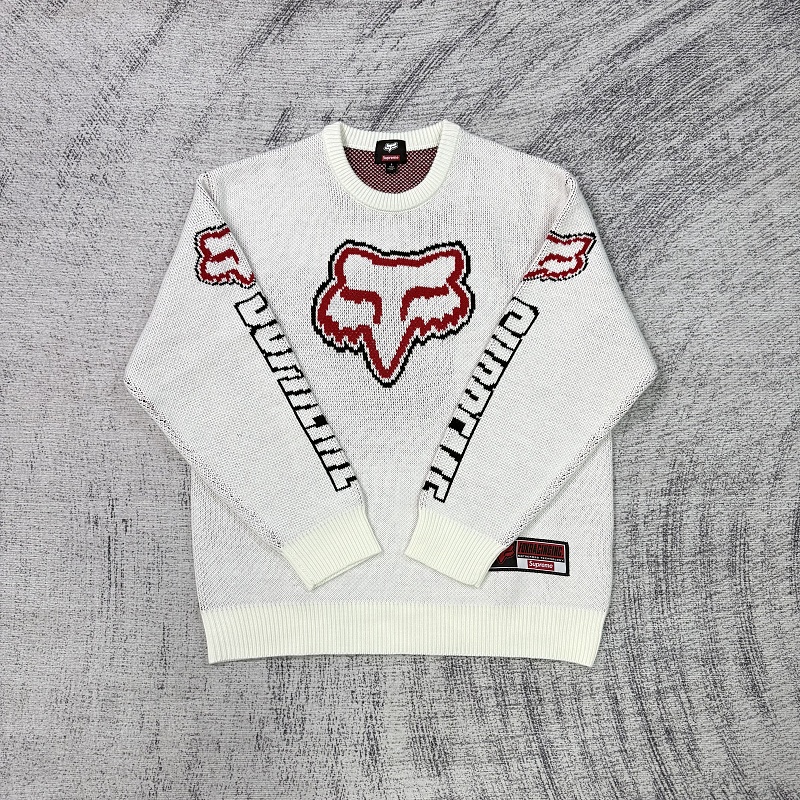 Supreme Fox Racing WEEK9 Sweater White