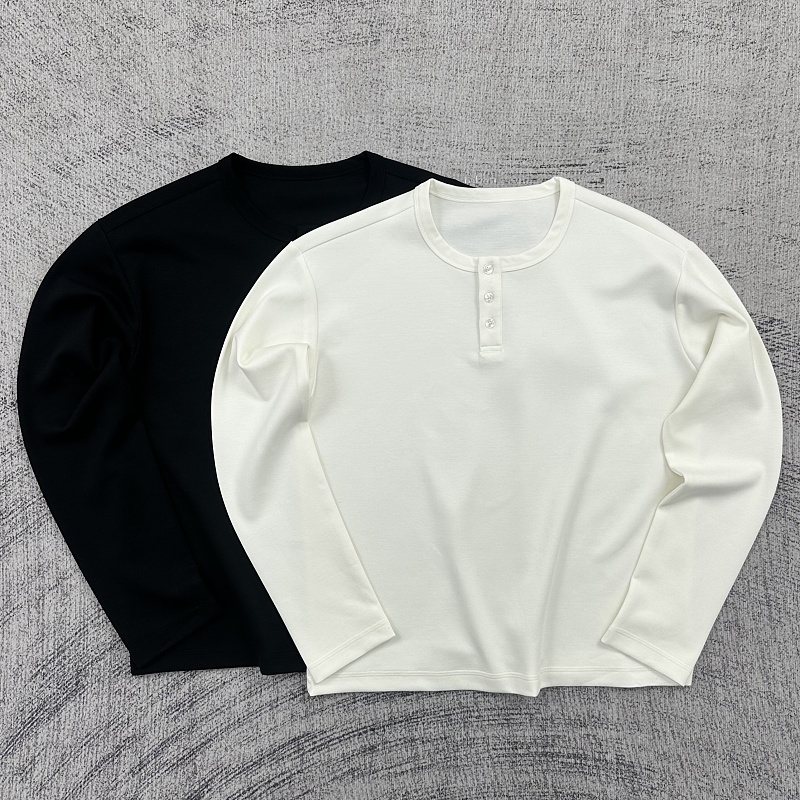 Etheria Ultra-Comfortable Combed Cotton Long-Sleeve Henley