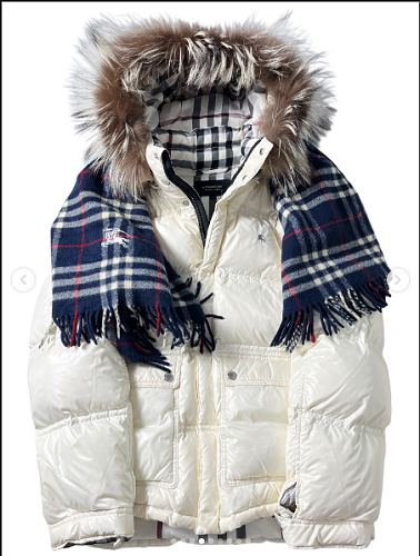 Pre-Order - Japan Burberry Vintage Puffer - White